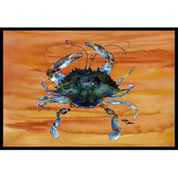 Carolines Treasures Carolines Treasures 8143-JMAT 36 x 24 in. Crab Indoor Or Outdoor Doormat 8143-JMAT - main
